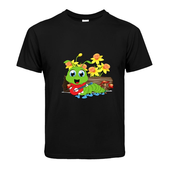 Raupe spielt Musik Kinder T-Shirt