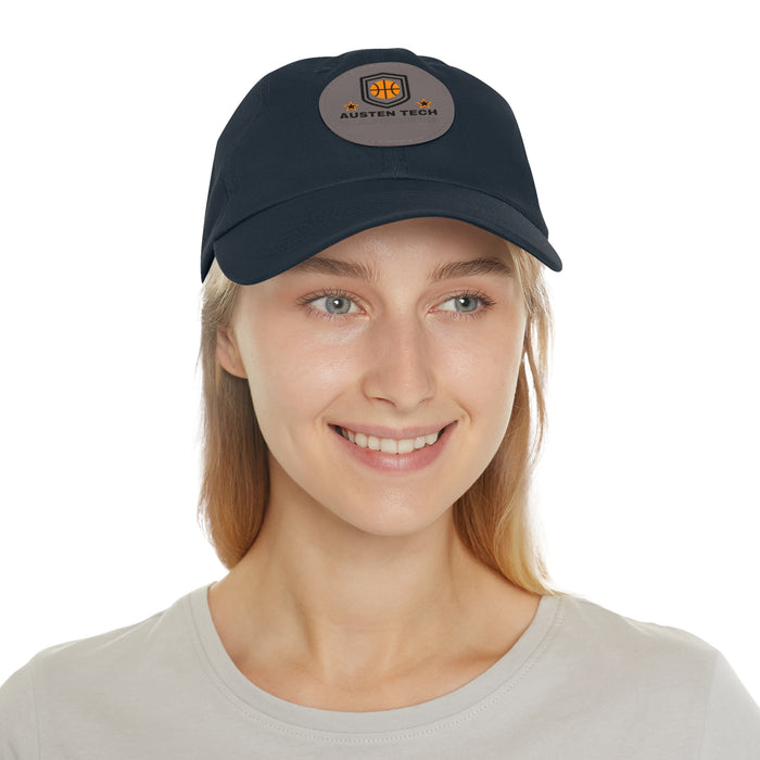 Dad Hat mit Lederpatch (rund)