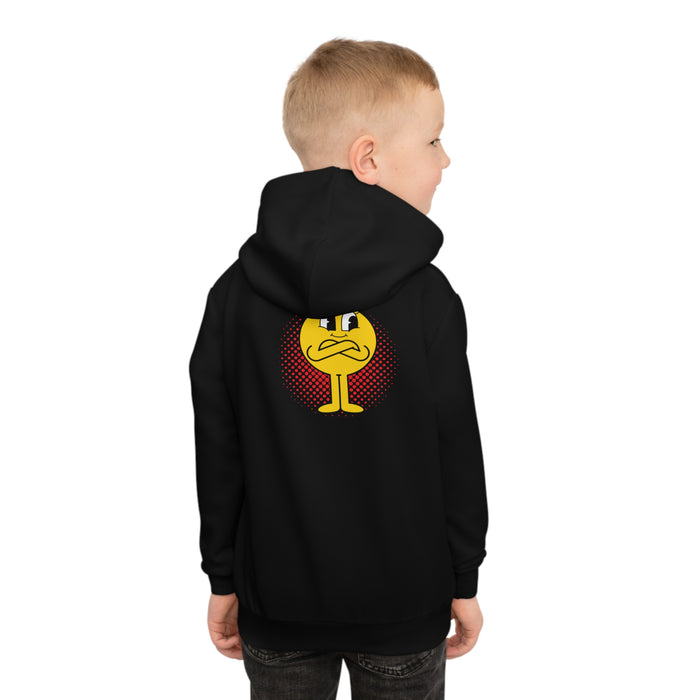 Kinder-Kapuzenpullover (AOP) mit ein Smiley Motiv