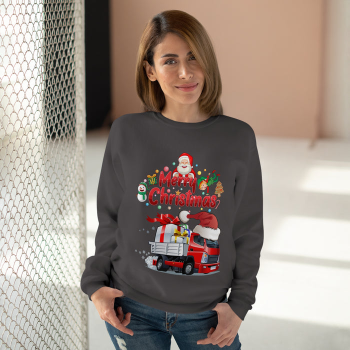 Unisex-Sweatshirt mit Rundhalsausschnitt (EU)mit ein Weihnacht Motiv Design