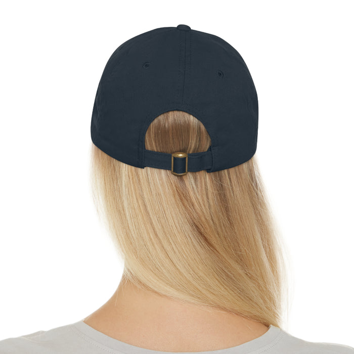 Dad Hat mit Lederpatch (rund)