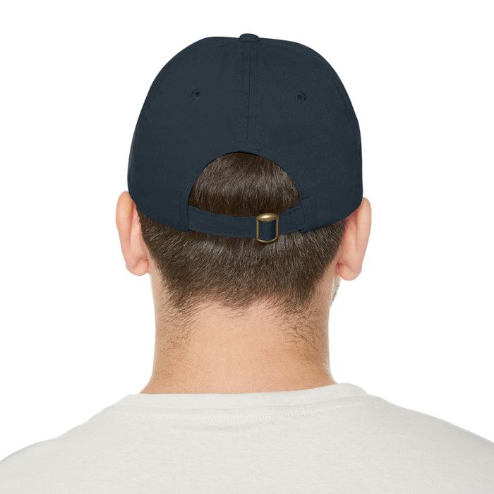 Dad Hat mit Lederpatch (Rechteck)