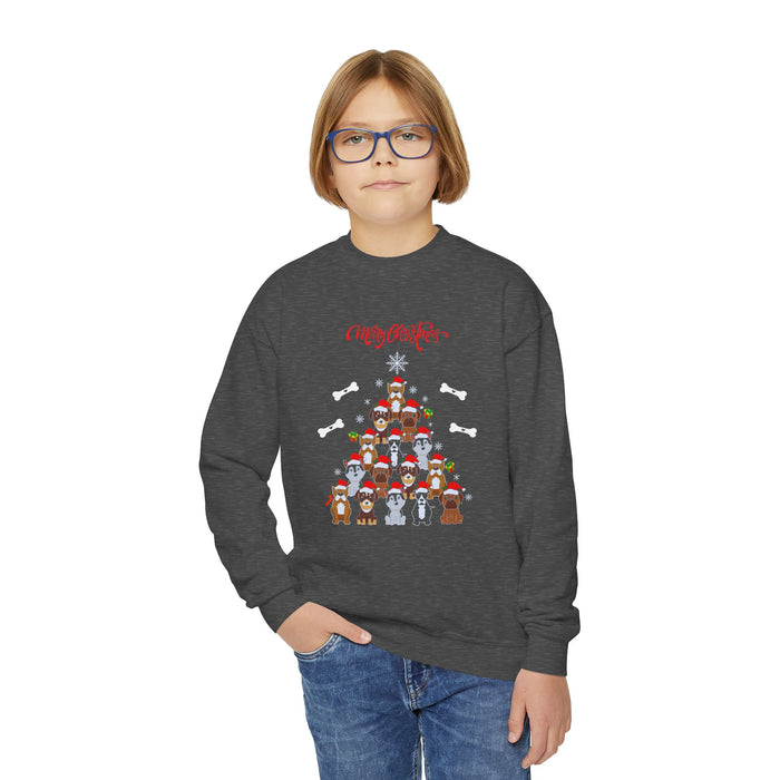 Sweatshirt mit Rundhalsausschnitt für Jugendliche mit ein Weihnacht Motiv Design