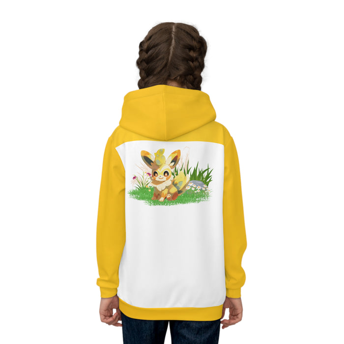 Kinder-Kapuzenpullover (AOP) mit ein Pokémon Motiv