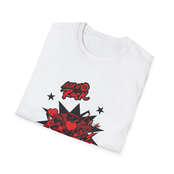 Unisex Softstyle T-Shirt mit ein Rock Motiv Design