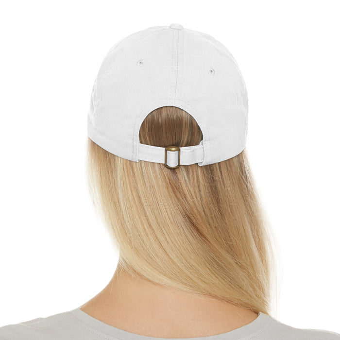 Dad Hat mit Lederpatch (rund)