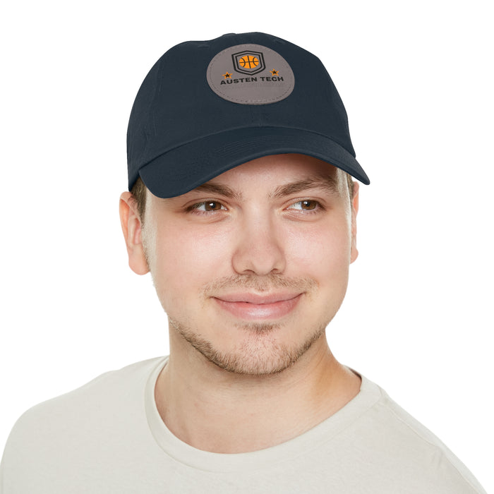 Dad Hat mit Lederpatch (rund)