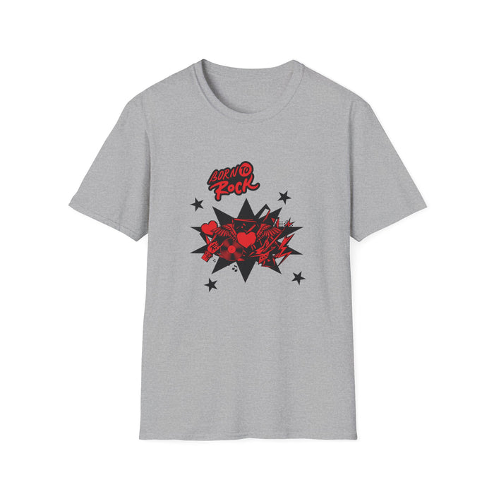 Unisex Softstyle T-Shirt mit ein Rock Motiv Design