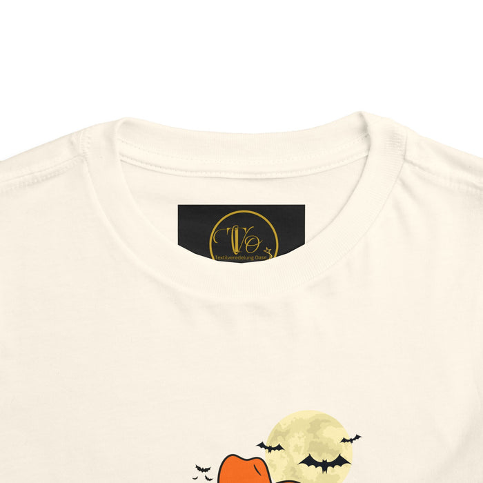 Kurzarm-T-Shirt für Kleinkinder mit ein Halloween  Motiv Design