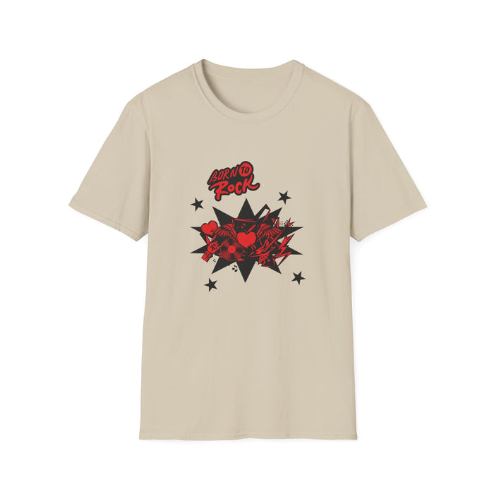 Unisex Softstyle T-Shirt mit ein Rock Motiv Design