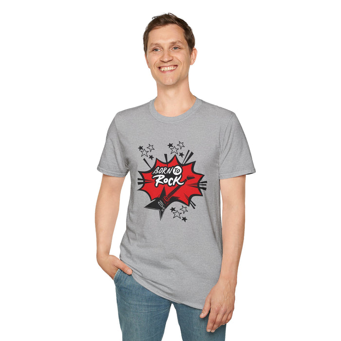 Unisex Softstyle T-Shirt mit ein Rock Motiv Design