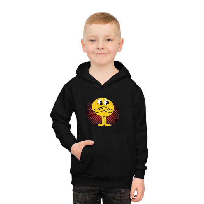 Kinder-Kapuzenpullover (AOP) mit ein Smiley Motiv