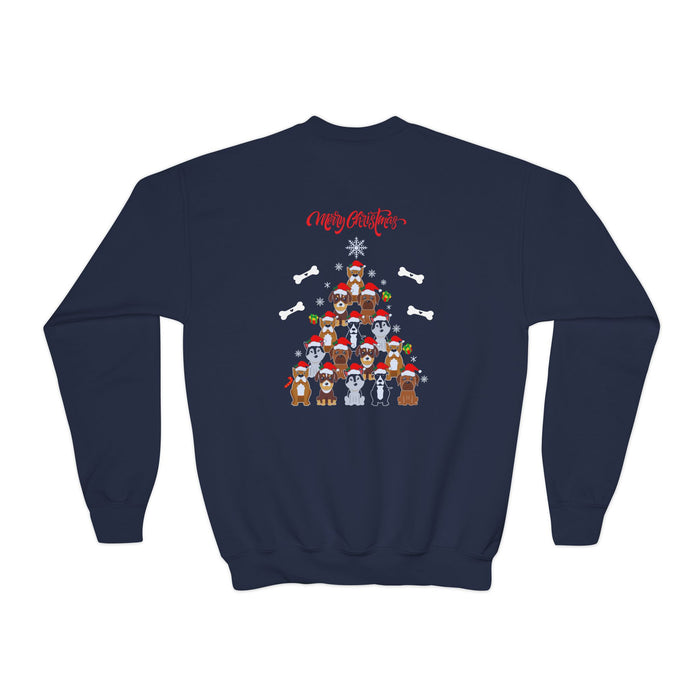 Sweatshirt mit Rundhalsausschnitt für Jugendliche mit ein Weihnacht Motiv Design