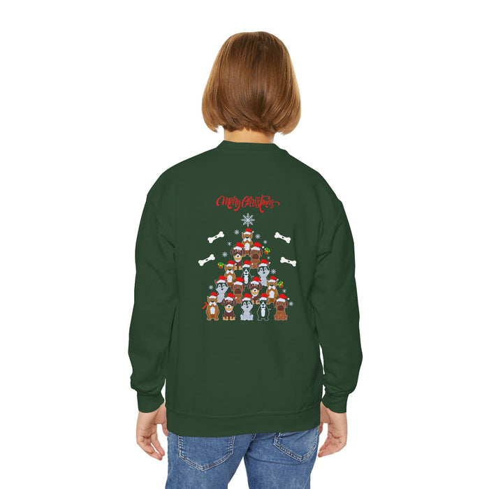 Sweatshirt mit Rundhalsausschnitt für Jugendliche mit ein Weihnacht Motiv Design