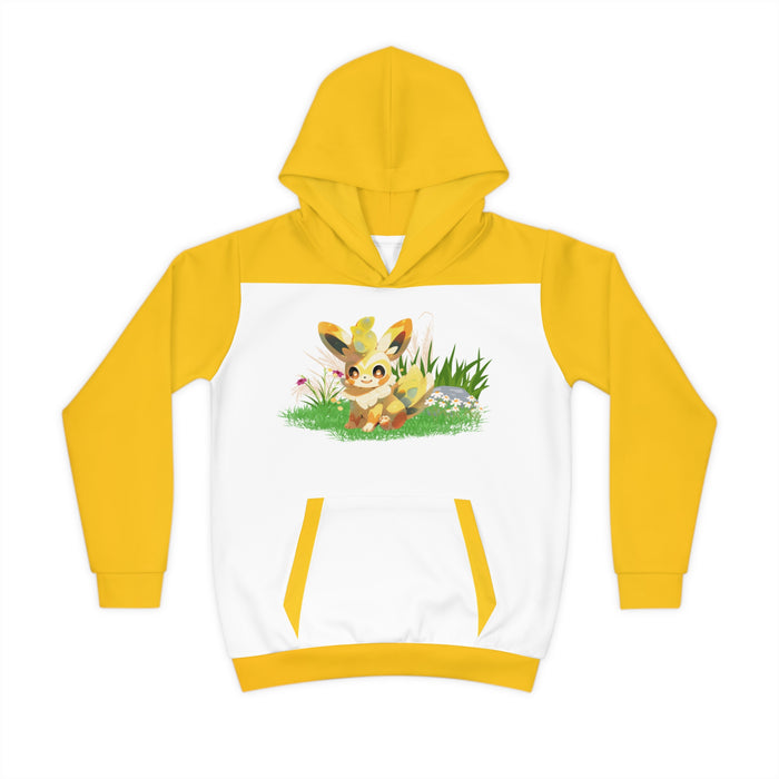 Kinder-Kapuzenpullover (AOP) mit ein Pokémon Motiv