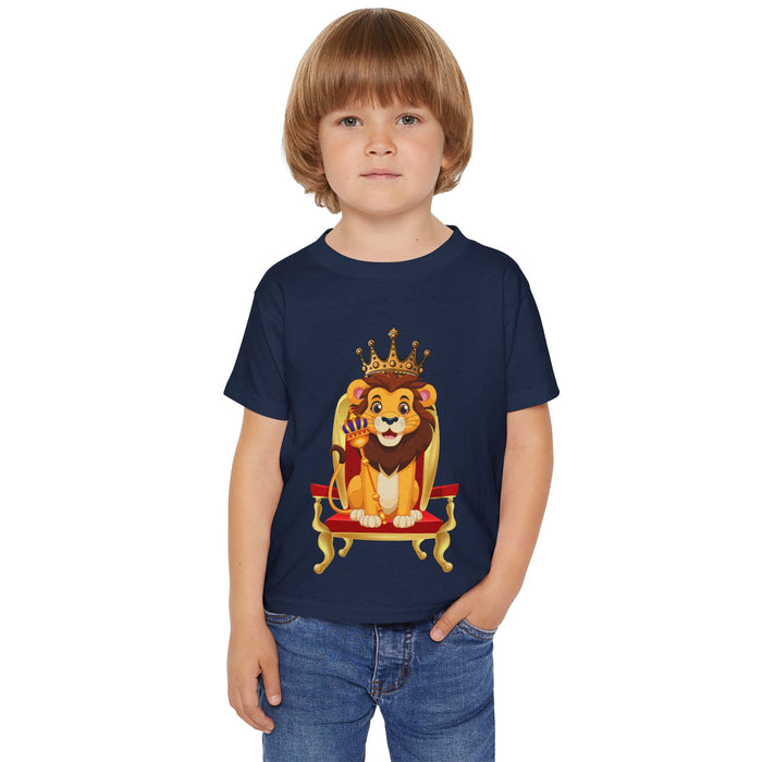 Heavy Cotton™ Kleinkinder-T-Shirt mit  ein Löwen Motiv