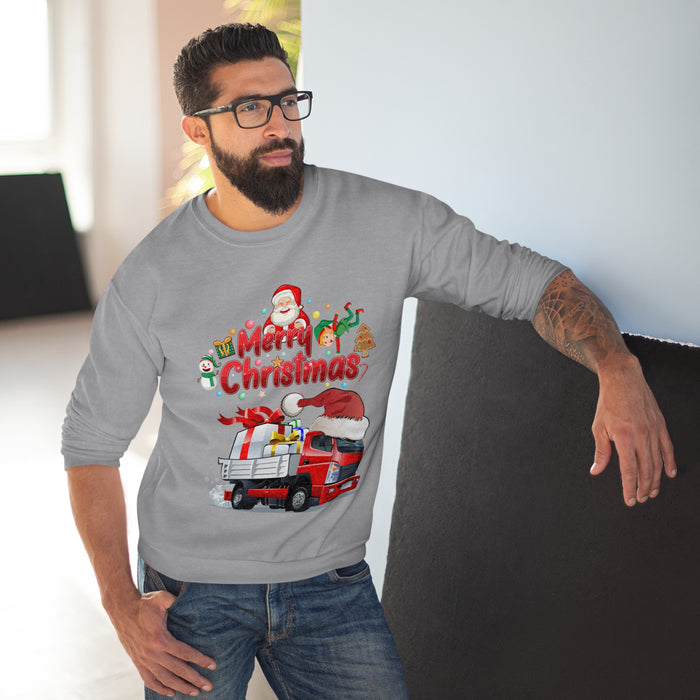 Unisex-Sweatshirt mit Rundhalsausschnitt (EU)mit ein Weihnacht Motiv Design