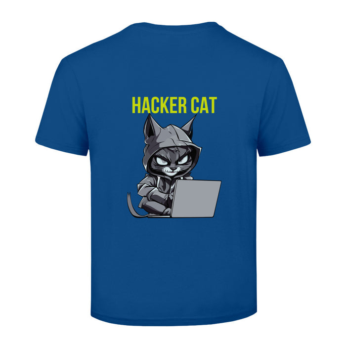 Kinder T-Shirt mit ein Hacker Cat Motiv Design