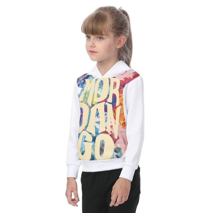 Übergroßer Hoodie für Kinder mit Allover-Print