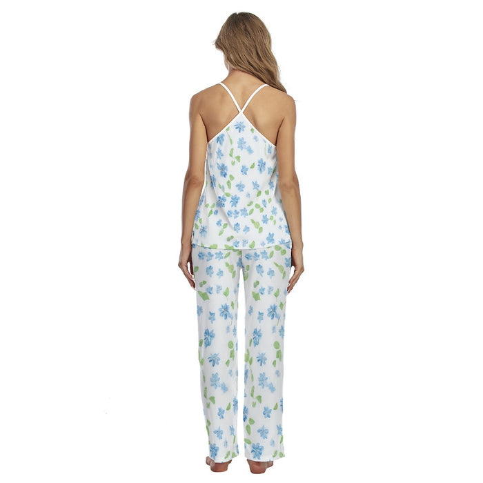 Camisole-Pyjama-Set mit Allover-Print für Damen