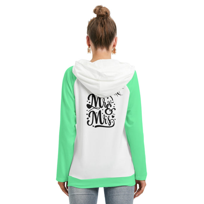 Allover-Print Damen-Teenagerin Hoodie mit Doppelkapuze