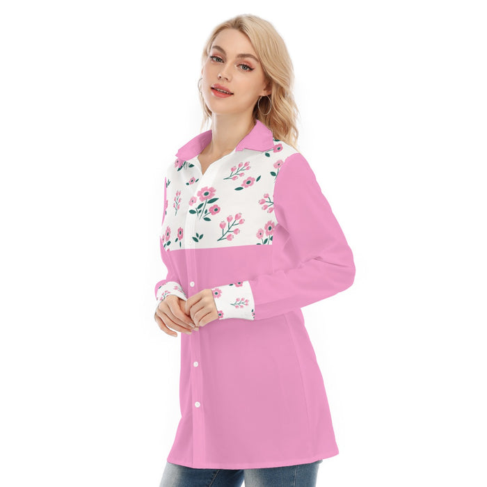 All-Over-Print Damen Longshirt |115GSM Baumwollpopeline