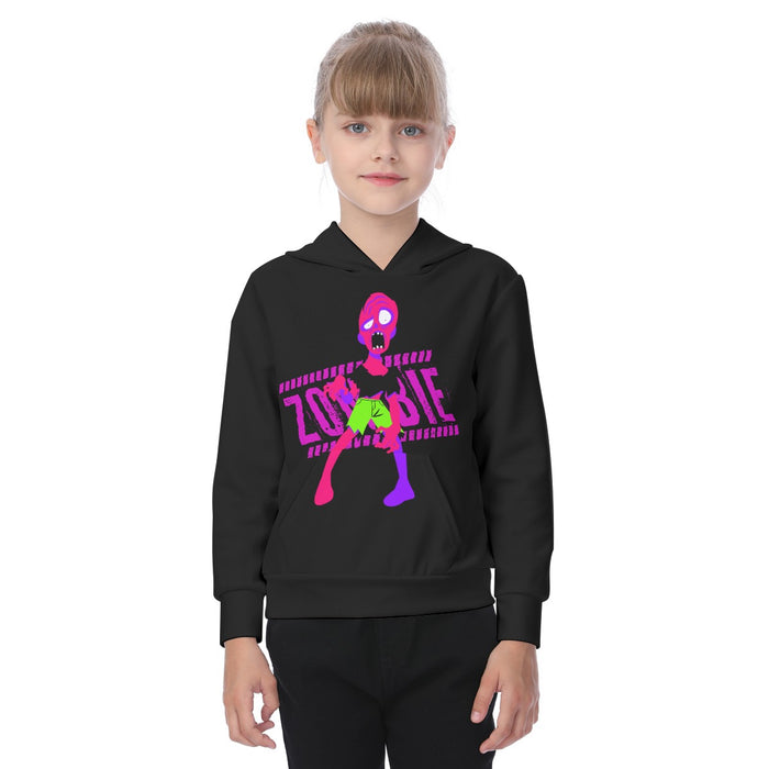 Übergroßer Hoodie für Kinder mit Allover-Print