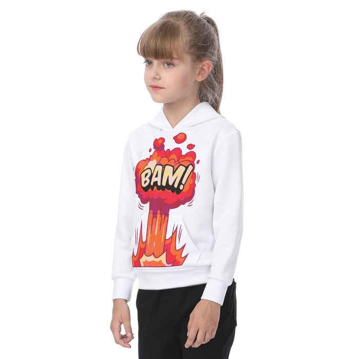 Übergroßer Hoodie für Kinder mit Allover-Print