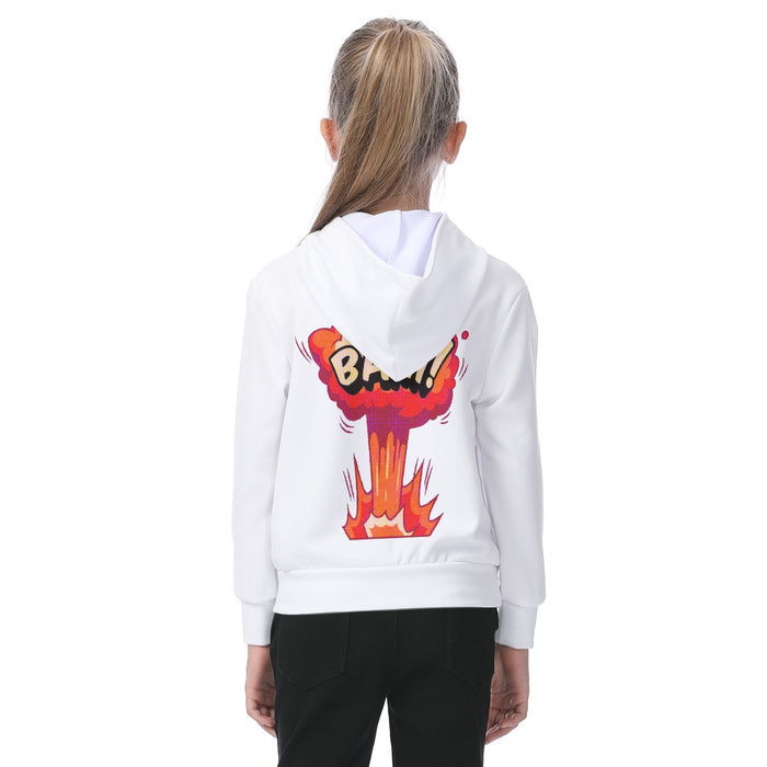 Übergroßer Hoodie für Kinder mit Allover-Print