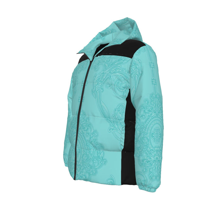 Unisex-Daunenjacke mit Allover-Print