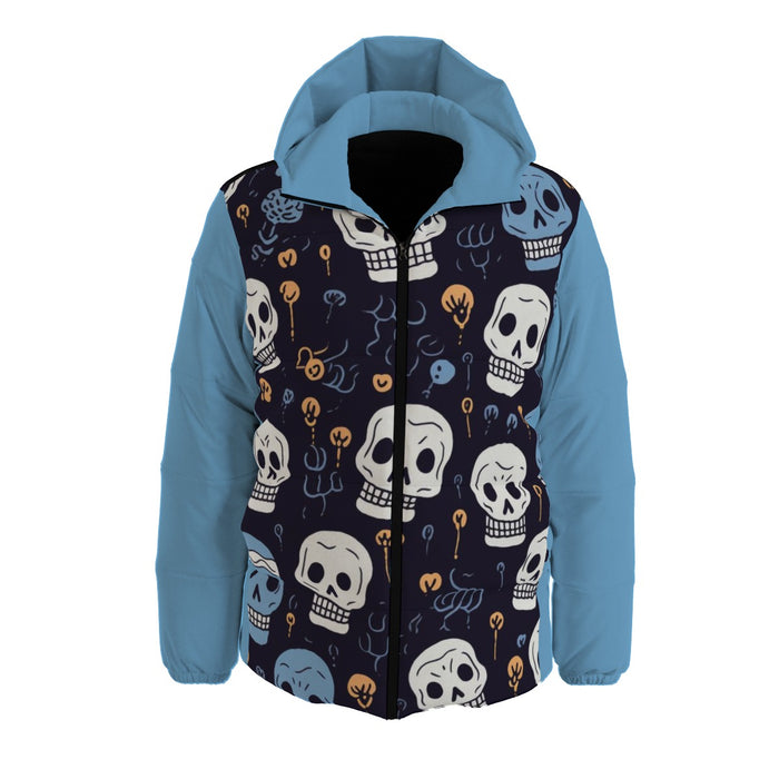 Unisex-Daunenjacke mit Allover-Print