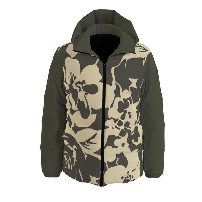 Unisex-Daunenjacke mit Allover-Print