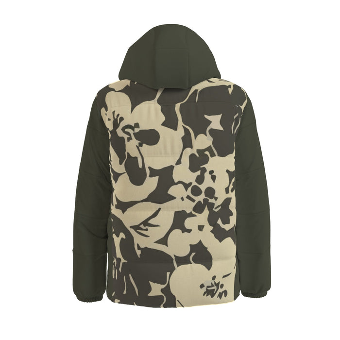 Unisex-Daunenjacke mit Allover-Print