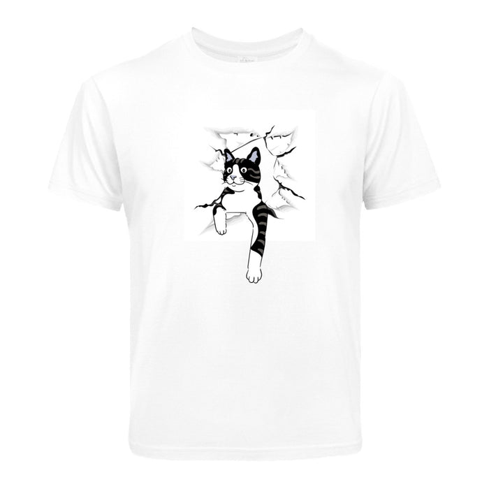 Kinder T-Shirt mit ein  Katzen Motiv Design