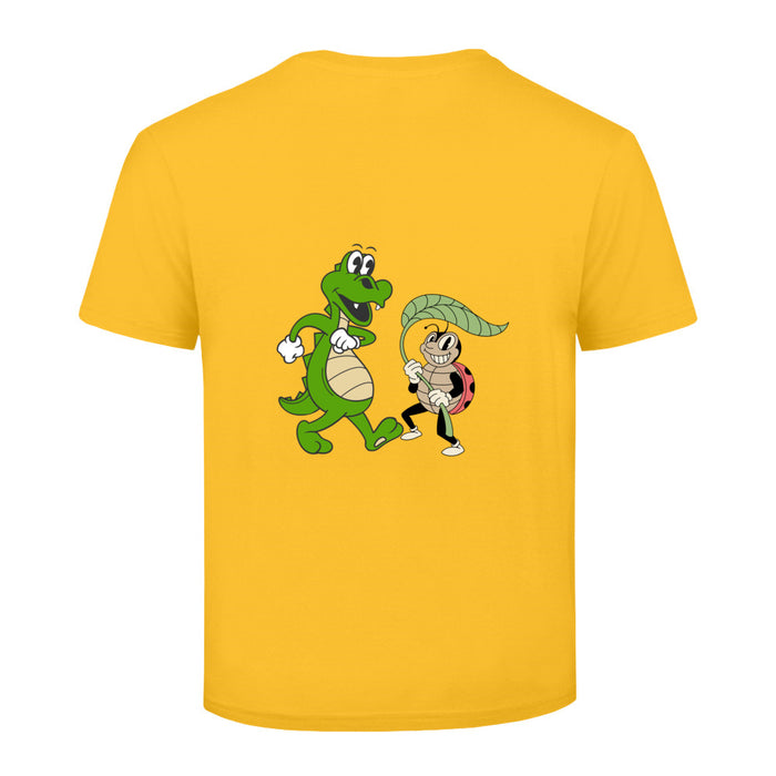 Krokodil und Marienkäfer Kinder  T-Shirt