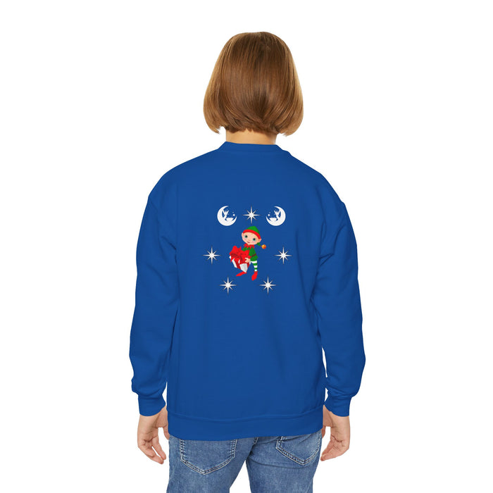 Sweatshirt mit Rundhalsausschnitt für Jugendliche mit ein Weihnacht Motiv Design