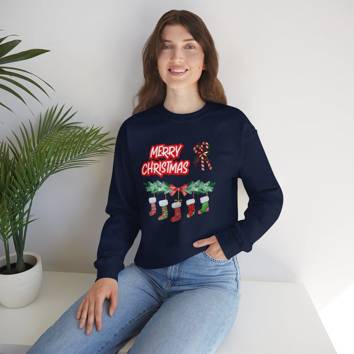 Heavy Blend™ Sweatshirt mit Rundhalsausschnitt, Unisex mit ein Weihnacht Motiv