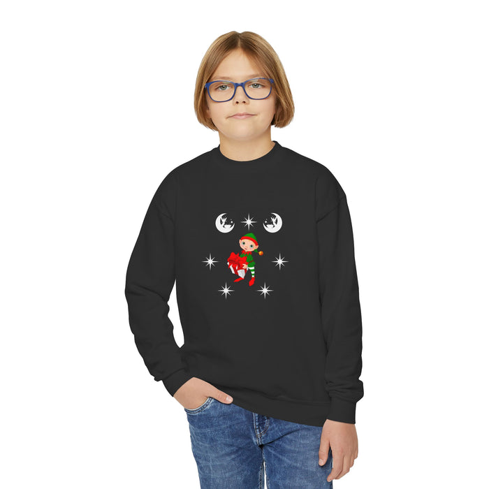 Sweatshirt mit Rundhalsausschnitt für Jugendliche mit ein Weihnacht Motiv Design