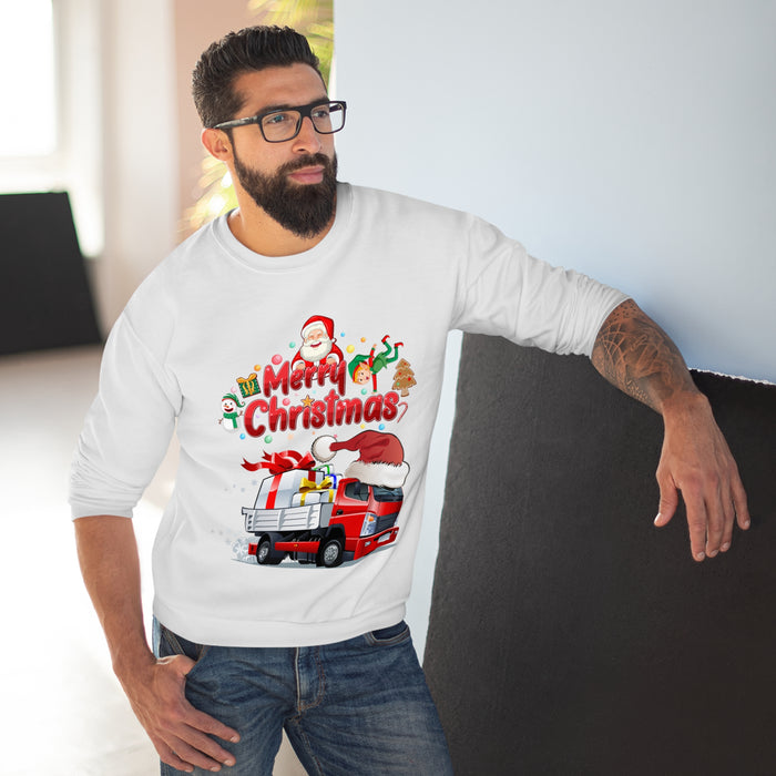 Unisex-Sweatshirt mit Rundhalsausschnitt (EU)mit ein Weihnacht Motiv Design