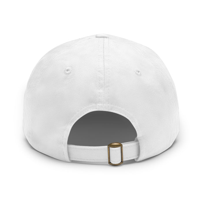 Dad Hat mit Lederpatch (rund)