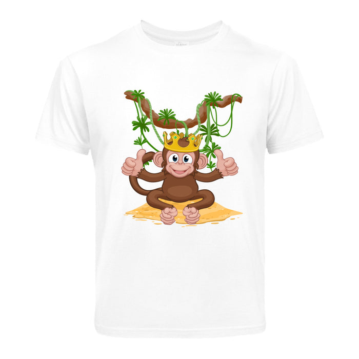 Kinder T-Shirt Motiv Affen König