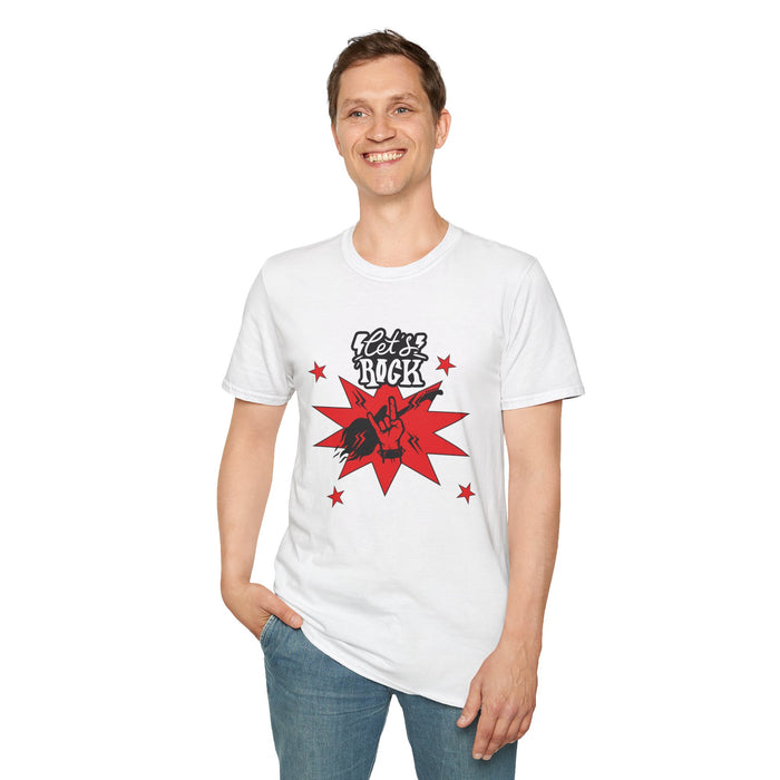 Unisex Softstyle T-Shirt mit ein Rock Motiv Design