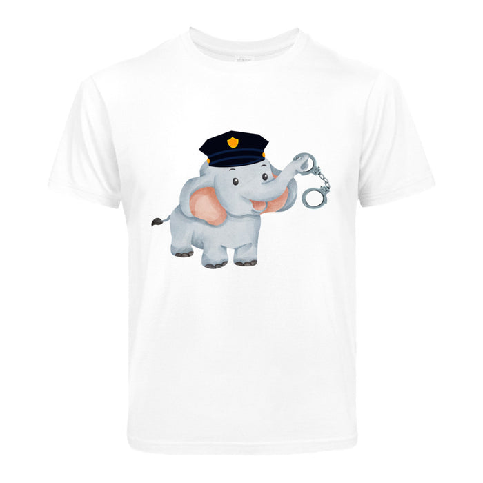 Polizei Elefant  Kinder T-Shirt