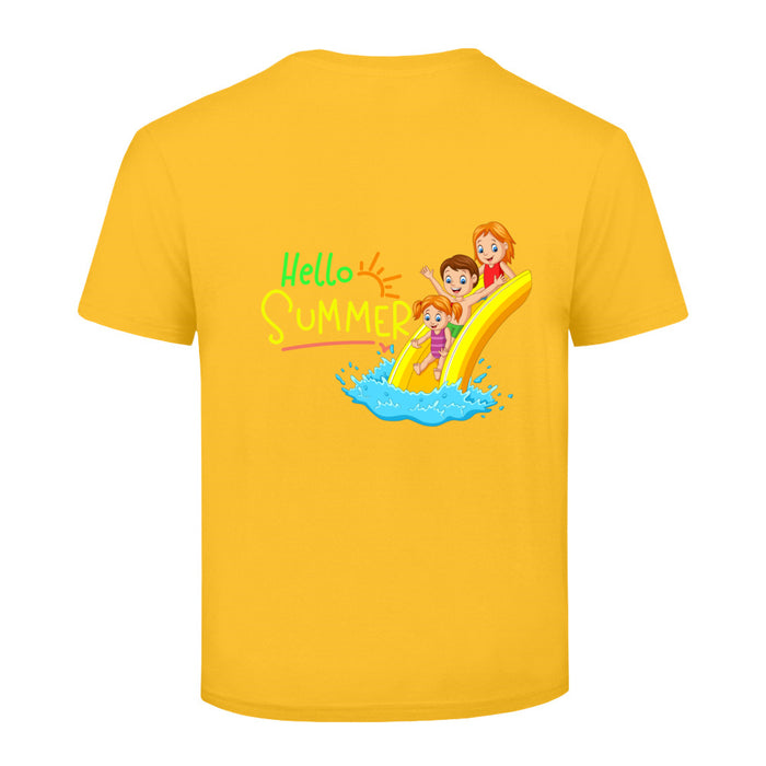 Kinder T-Shirt mit ein Urlaub Motiv Design