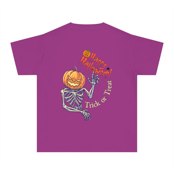 Mittelschweres T-Shirt für Jugendliche mit ein Halloween Motiv Design