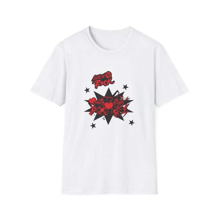 Unisex Softstyle T-Shirt mit ein Rock Motiv Design