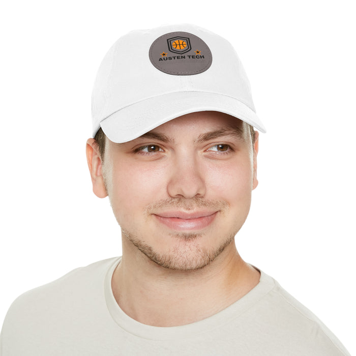 Dad Hat mit Lederpatch (rund)