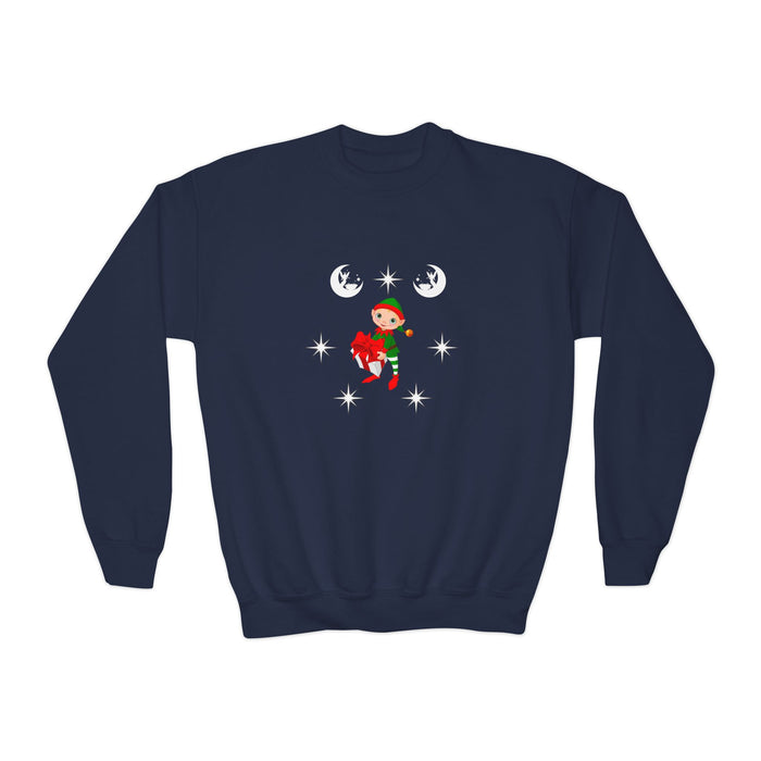 Sweatshirt mit Rundhalsausschnitt für Jugendliche mit ein Weihnacht Motiv Design