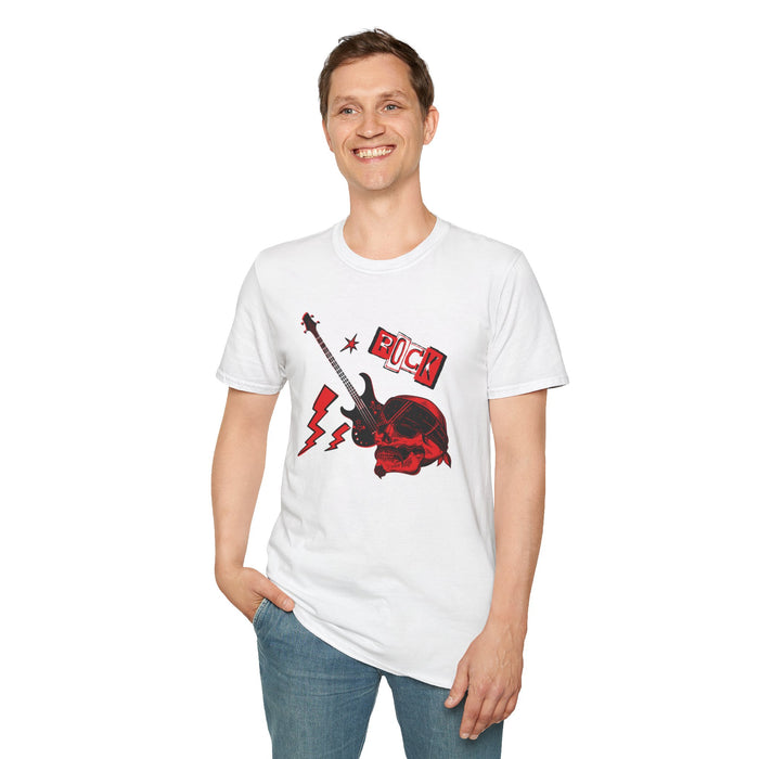 Unisex Softstyle T-Shirt mit ein Rock Motiv Design