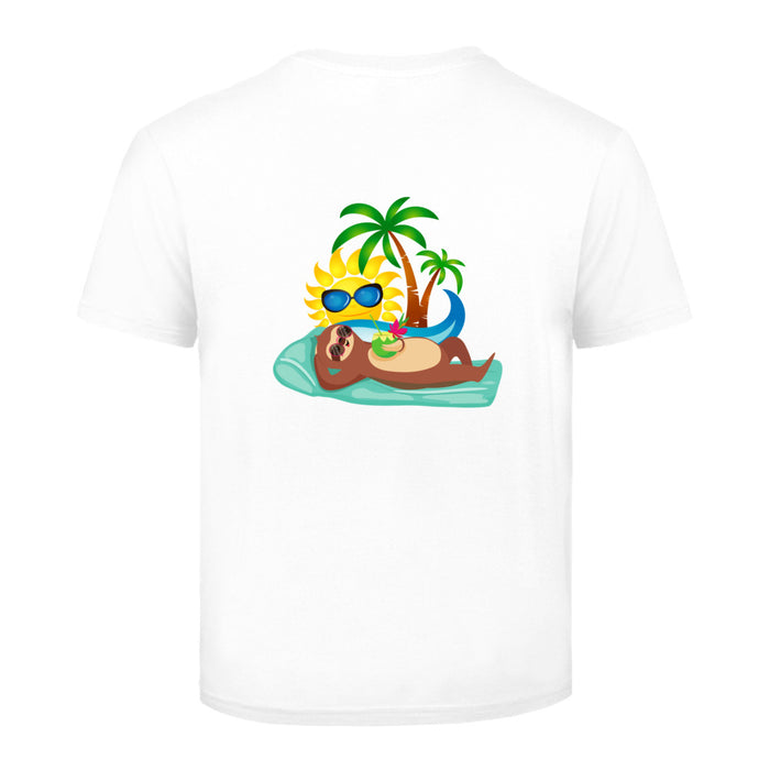 Kinder T-Shirt mit ein cooles Faultier  Motiv Design